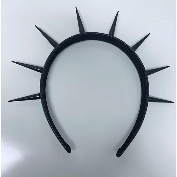 Women Leather Headband Gothic Spiked Punk Hairband Steampunk Accessories main image 5